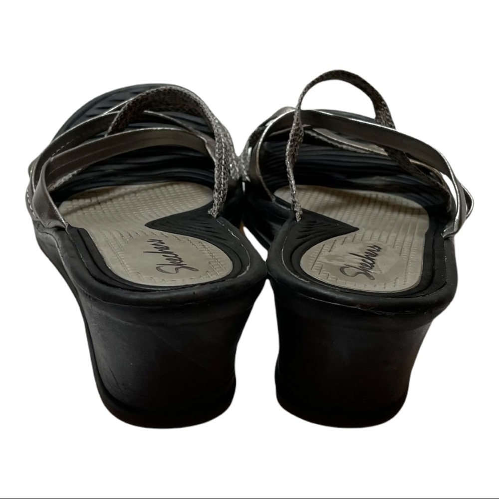 Skechers Rumble On Wedge Slip On Woman Shoes Size 9 - Picture 4 of 6
